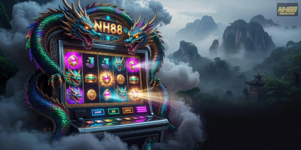 Hình ảnh sống động về trò chơi slot Golden Dragon trên nền tảng casino da nang nh88