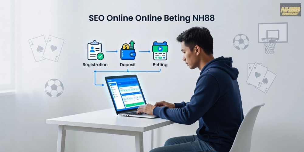 Minh họa khái niệm hướng dẫn nh88 qua infographic đơn giản và dễ hiểu